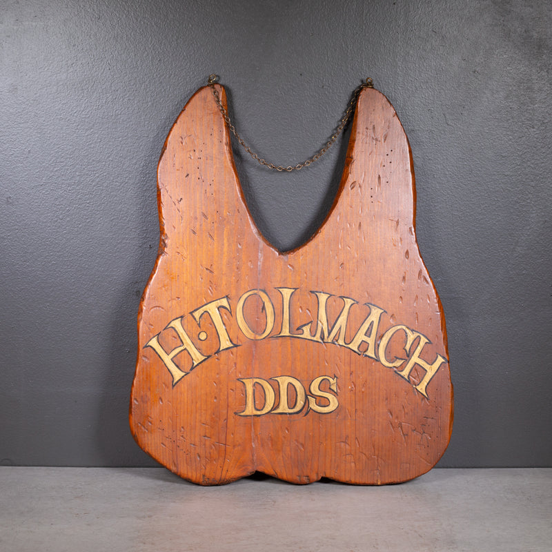 Hand Painted Dentist Trade Sign c.1940