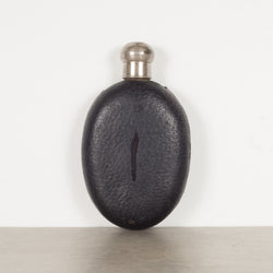 Antique Leather and Glass Flask c.1940