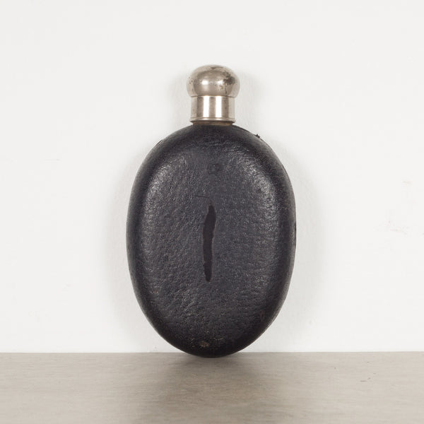 Antique Leather and Glass Flask c.1940