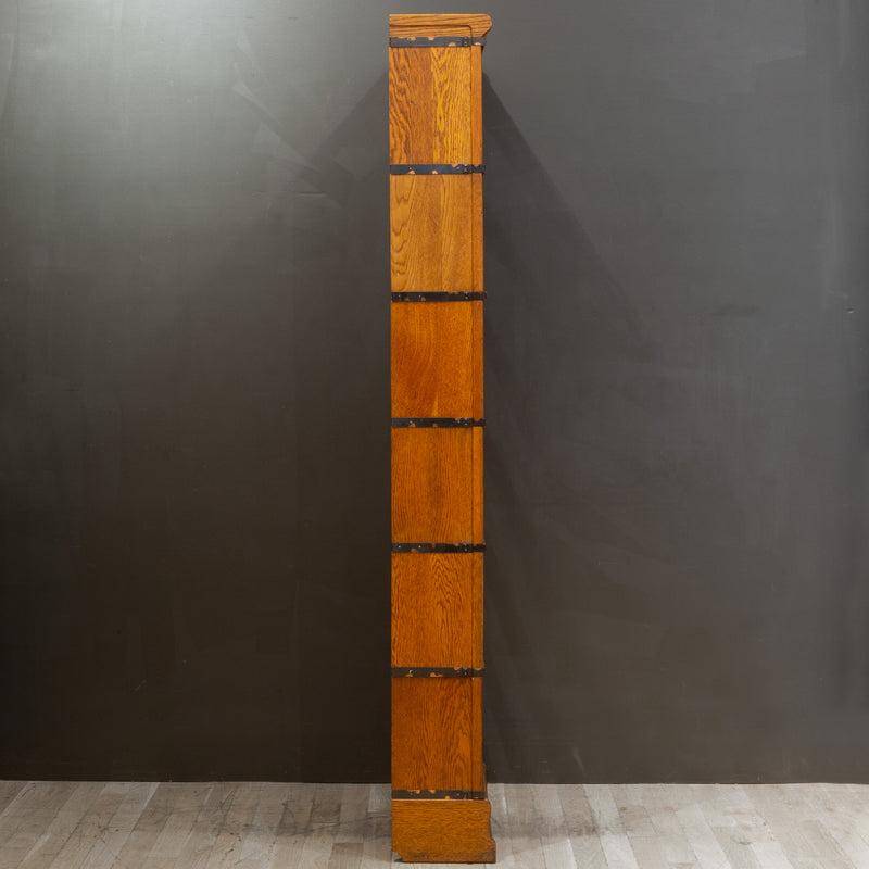 Early 20th c. Globe-Wernicke 6 Stack Lawyer's Bookcase with Drawer c.1910