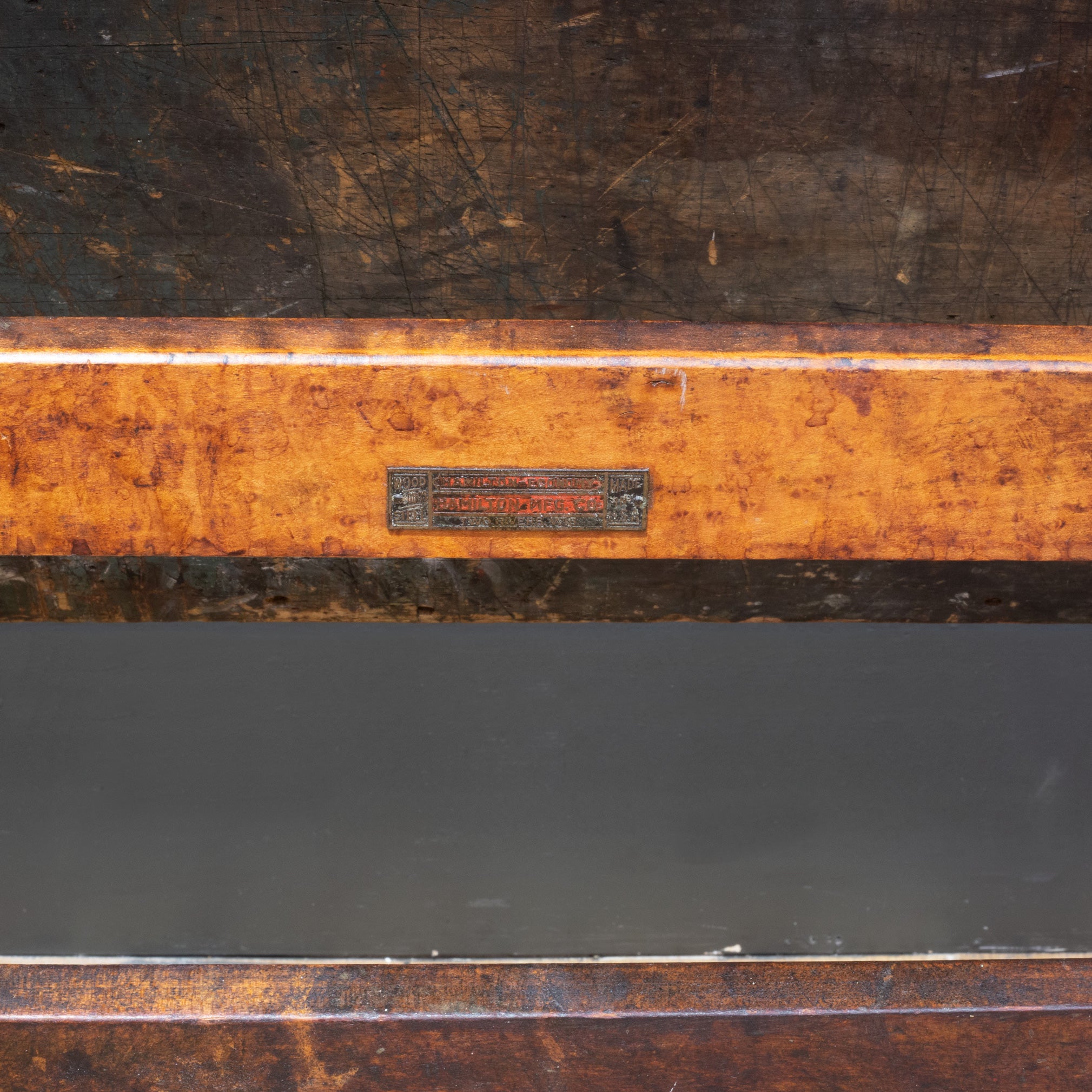 Antique Hamilton Mfg. Co. Drafting Table c.1930 S16 Home