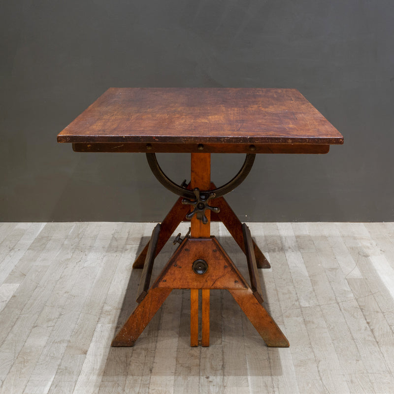 Antique Hamilton Mfg. Co. Drafting Table c.1930