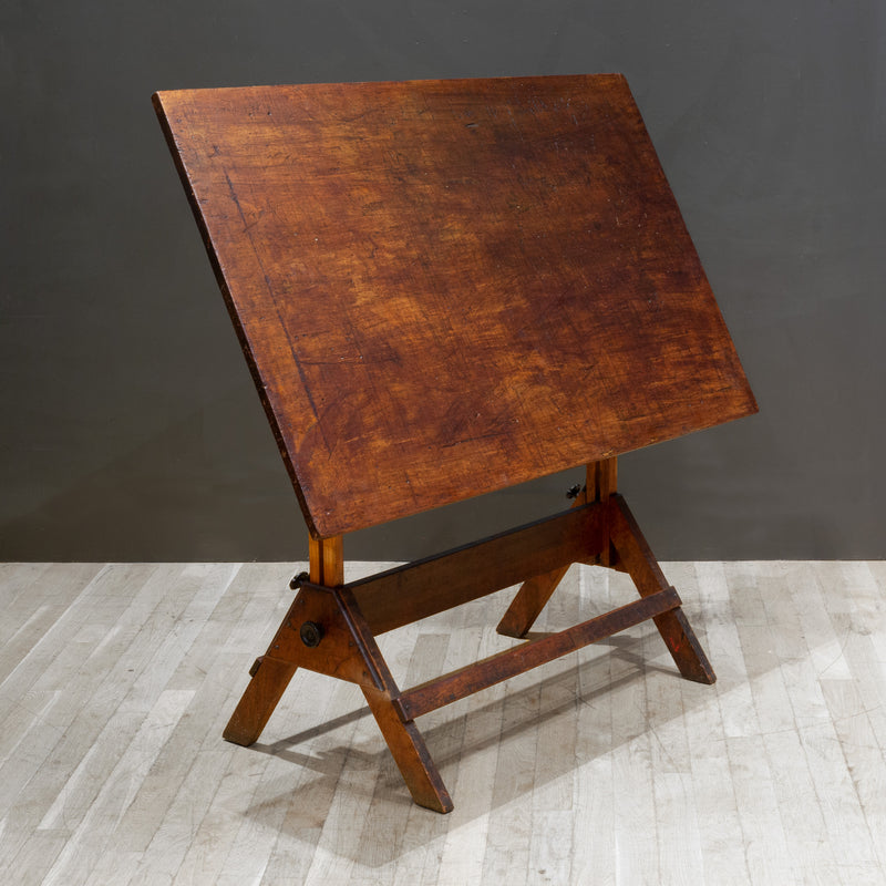 Antique Hamilton Mfg. Co. Drafting Table c.1930 | S16 Home