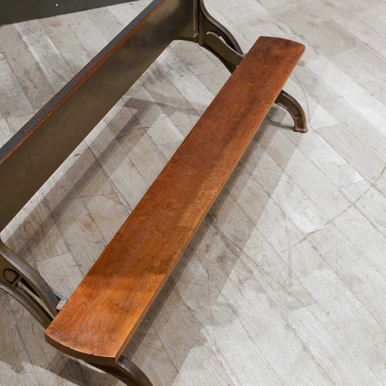 Antique Hamilton Wood and Cast Iron Drafting Table c.1930