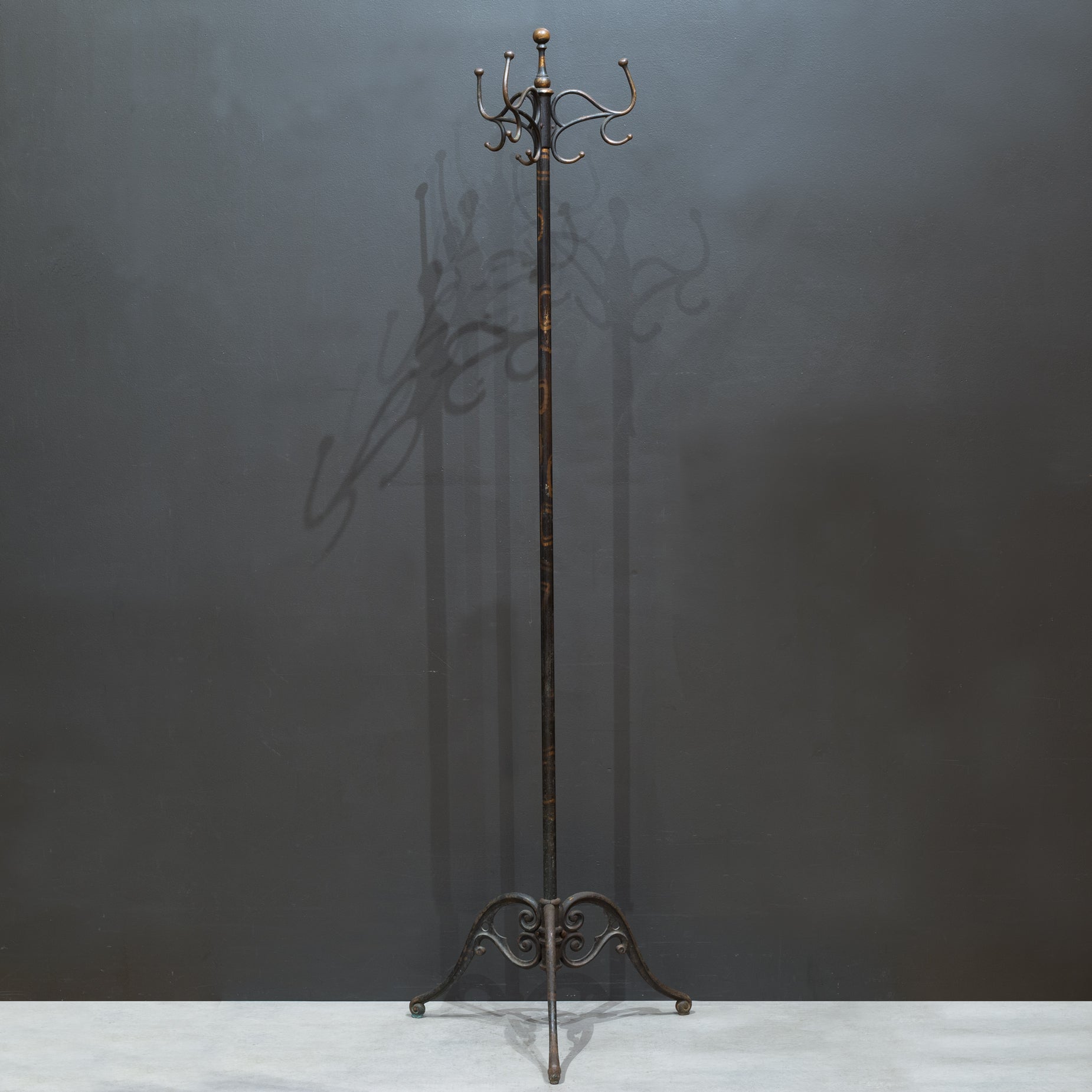 Antique Jappanned Coat Rack c.1880 | S16 Home