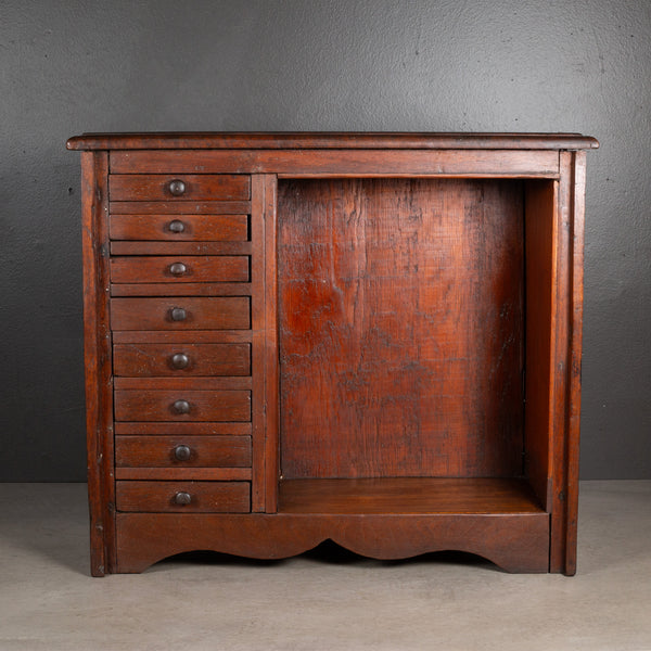 Antique Jeweler's or Watchmaker's Mahogany Cabinet c.1910-1940