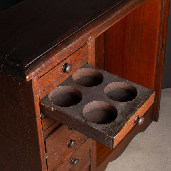 Antique Jeweler's or Watchmaker's Mahogany Cabinet c.1910-1940