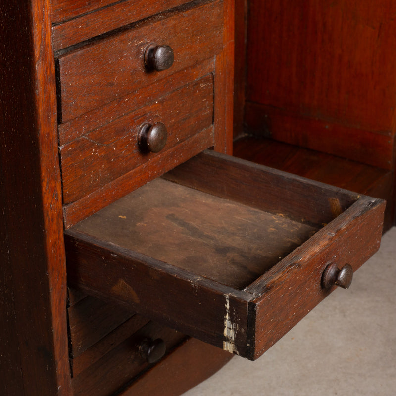 Antique Jeweler's or Watchmaker's Mahogany Cabinet c.1910-1940