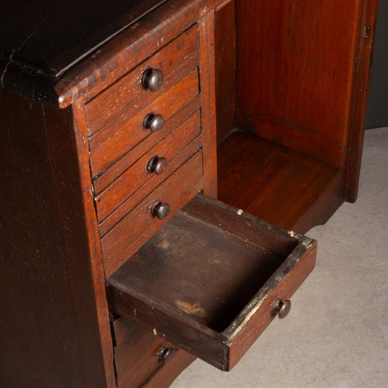 Antique Jeweler's or Watchmaker's Mahogany Cabinet c.1910-1940