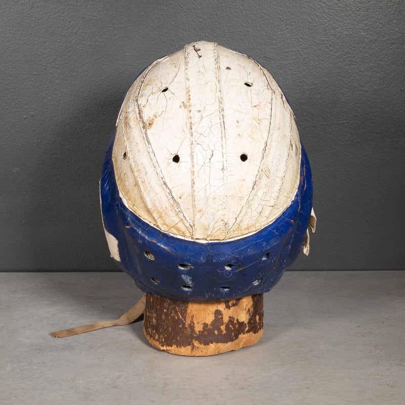 Vintage Leather Football Helmet c.1940 Vintage Leather Football Helmet c.1940