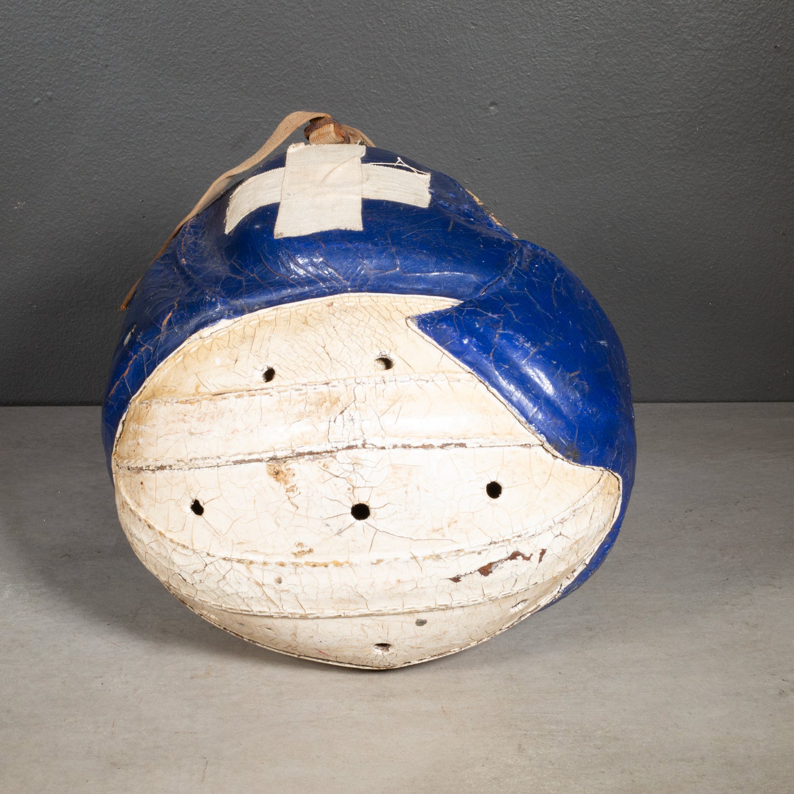 Vintage Leather Football Helmet c.1940 Vintage Leather Football Helmet c.1940