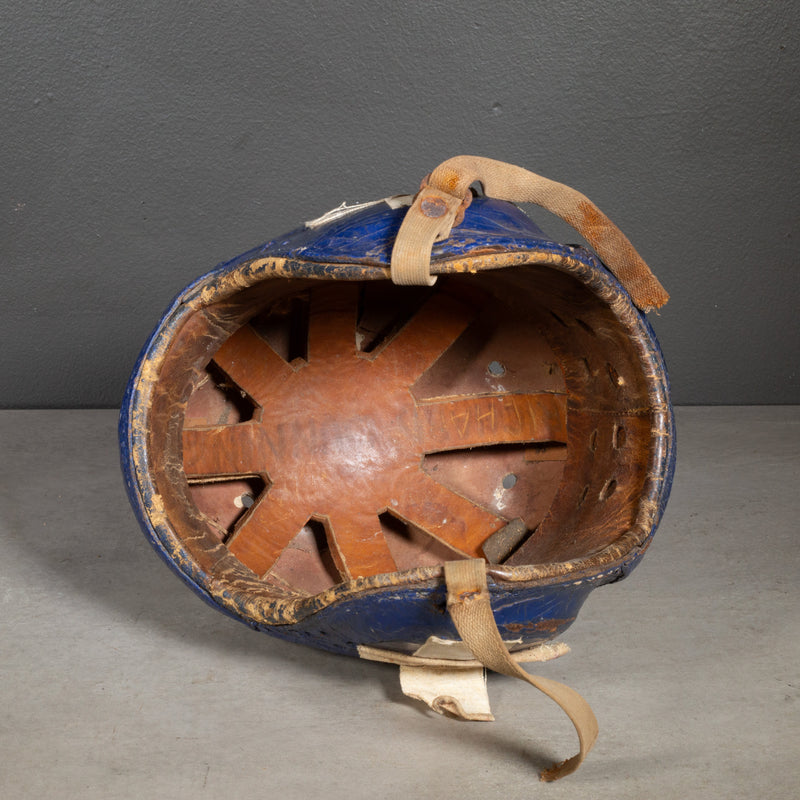 Vintage Leather Football Helmet c.1940 Vintage Leather Football Helmet c.1940