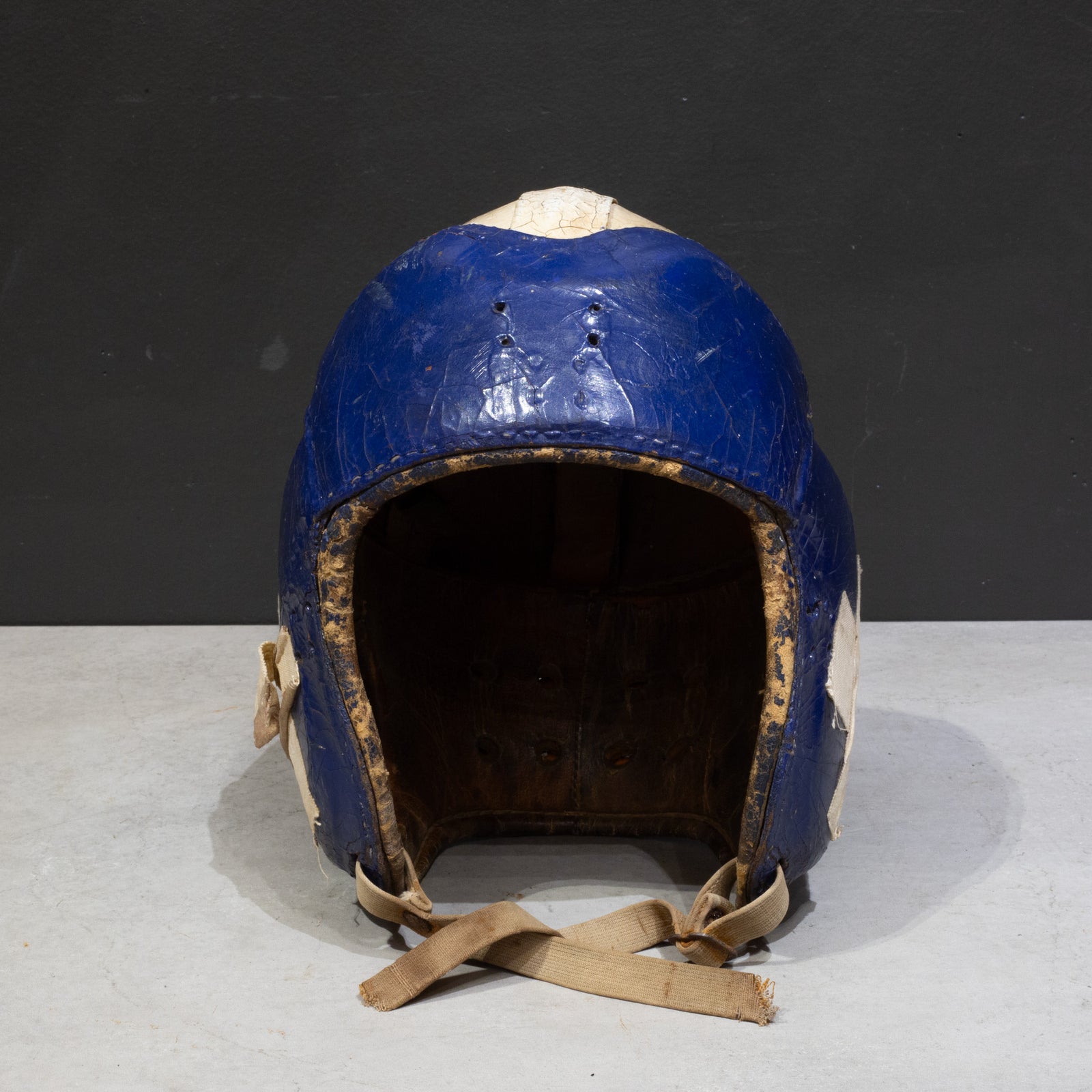 Vintage Leather Football Helmet c.1940 Vintage Leather Football Helmet c.1940