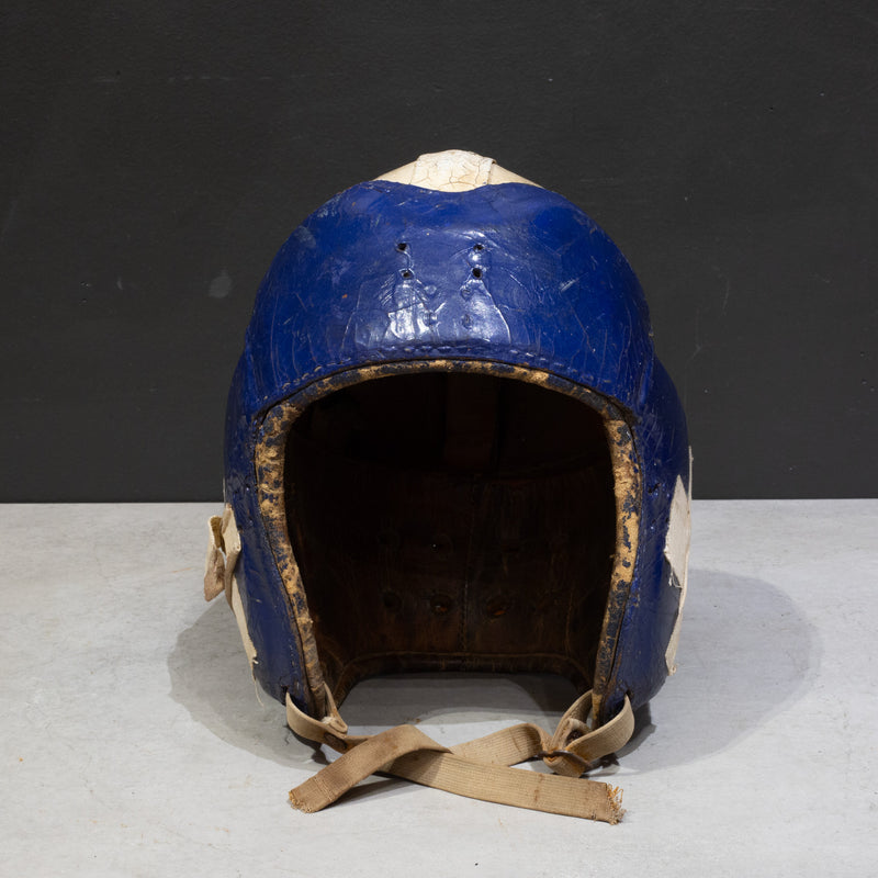 Vintage Leather Football Helmet c.1940 Vintage Leather Football Helmet c.1940