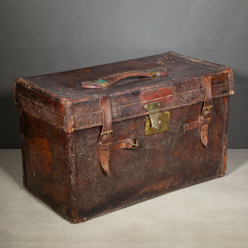 Antique English Military Boot Field Trunk c.1900