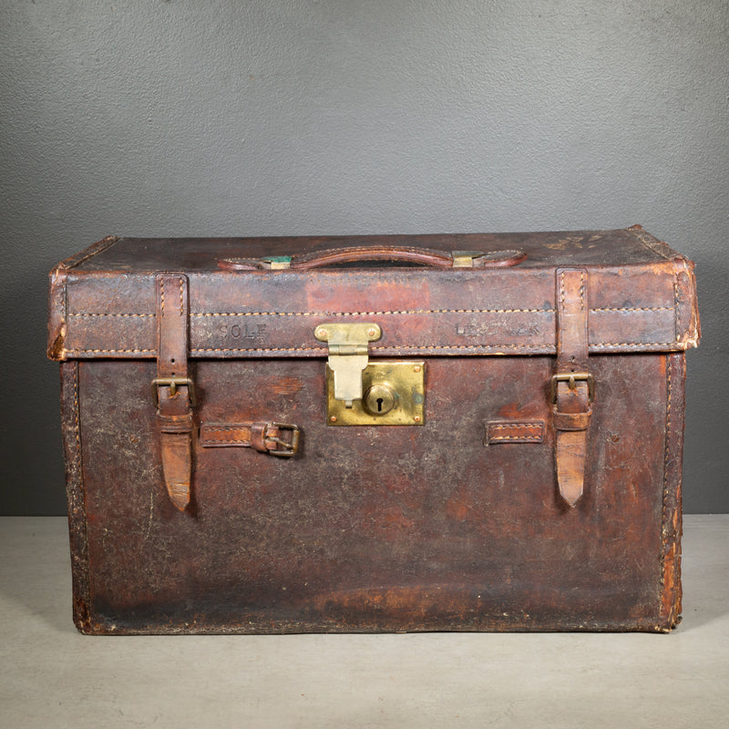 Antique English Military Boot Field Trunk c.1900
