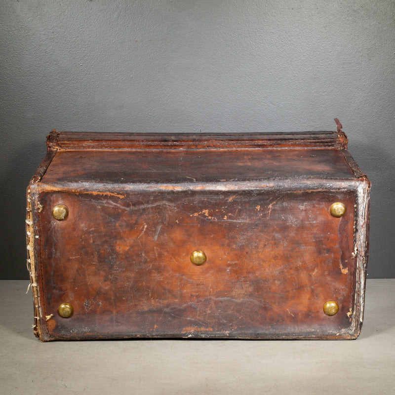 Antique English Military Boot Field Trunk c.1900