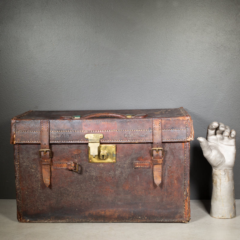 Antique English Military Boot Field Trunk c.1900