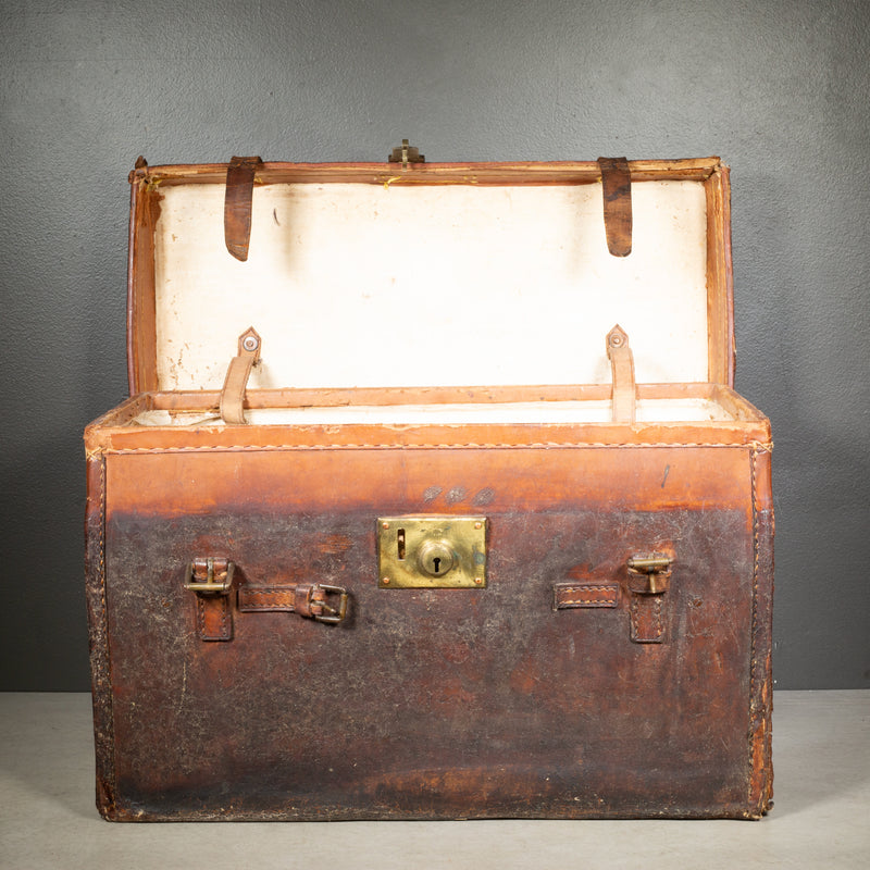 Antique English Military Boot Field Trunk c.1900