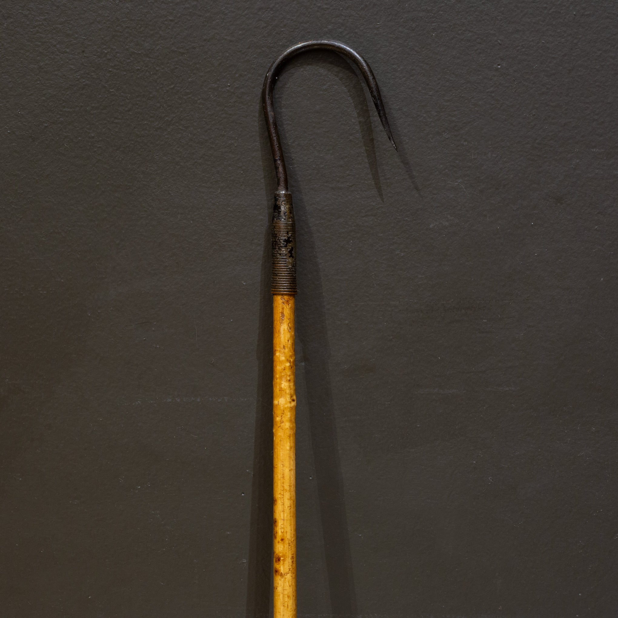 antique fishing gaff hook Antique Leather and Steel Fishing Gaff Hook