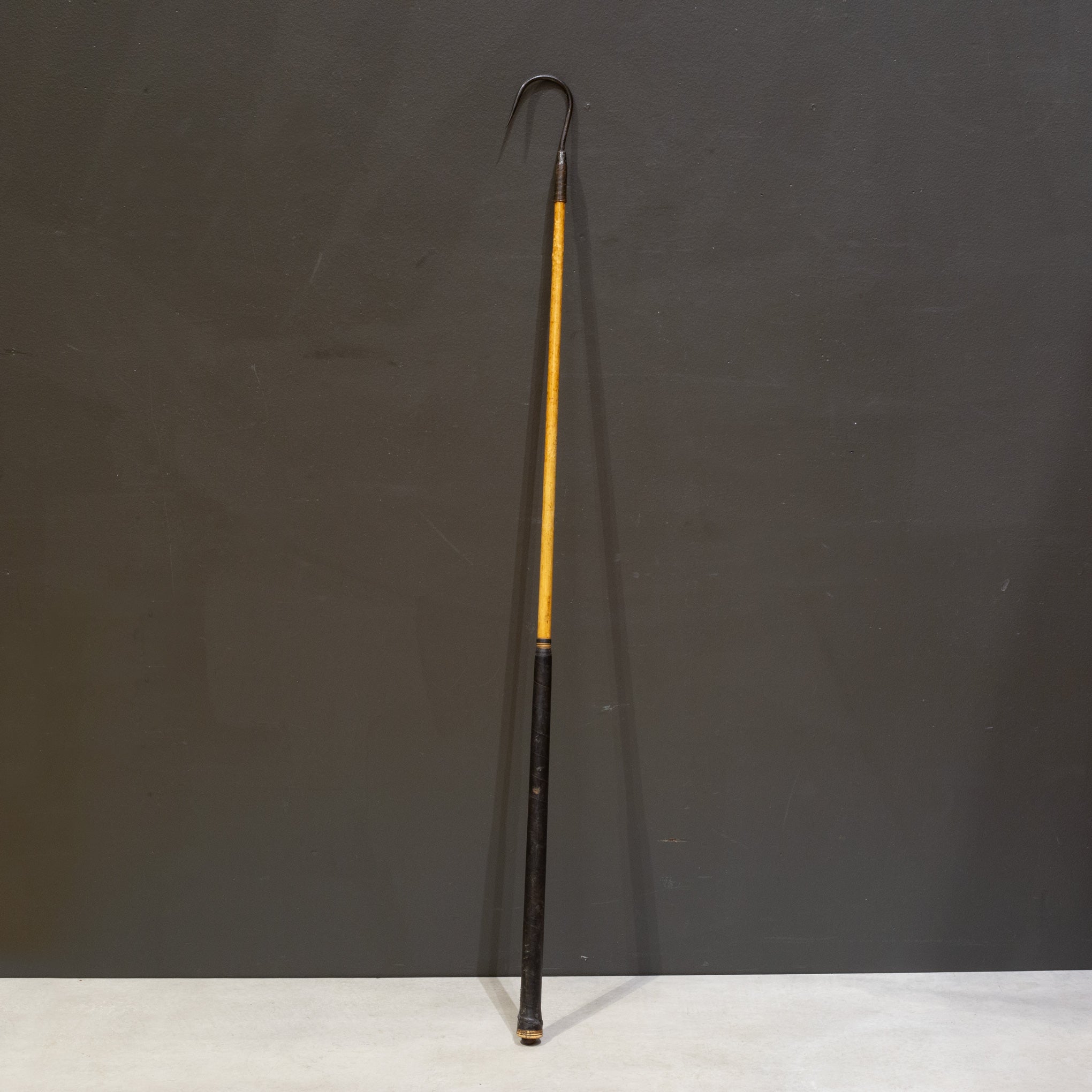 Antique Leather and Steel Fishing Gaff Hook