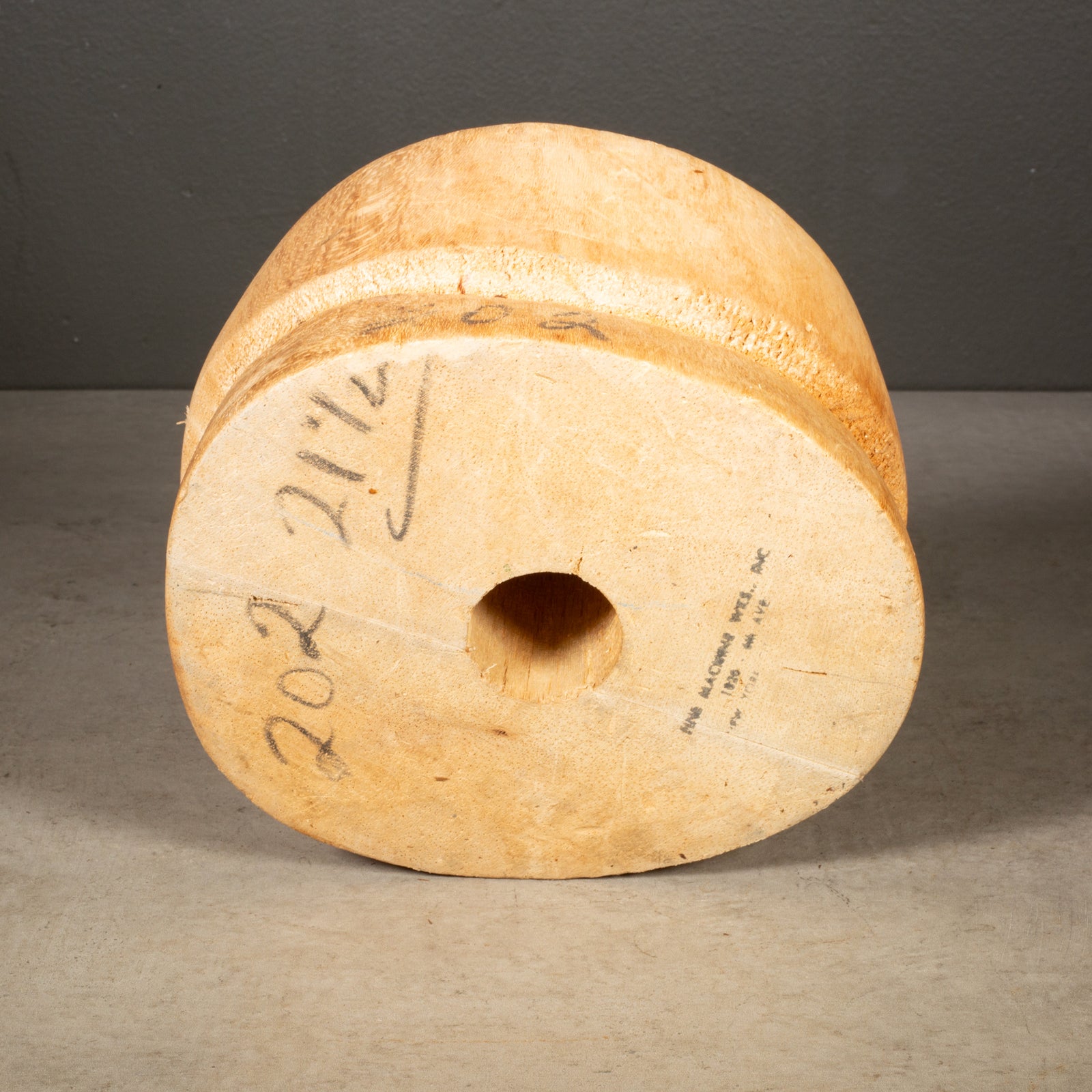Antique‎ Primitive Wooden Block Hat Brim Mold Millinery Form 547 6 7/8 2 1/2 ! il_fullxfull.2356639885_hd58.jpg main image 4