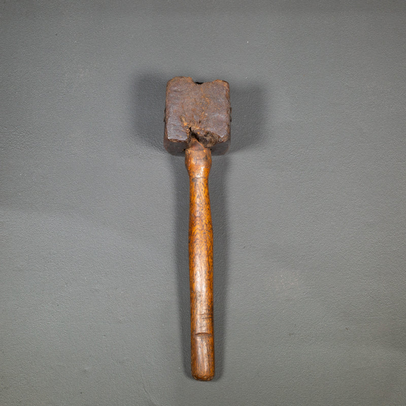 Antique Wood and Brass Mallet c.1863-1925