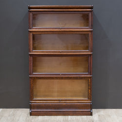 Antique Macey Furniture 4 Stack Lawyer's Bookcase with Graduated Shelves c.1910