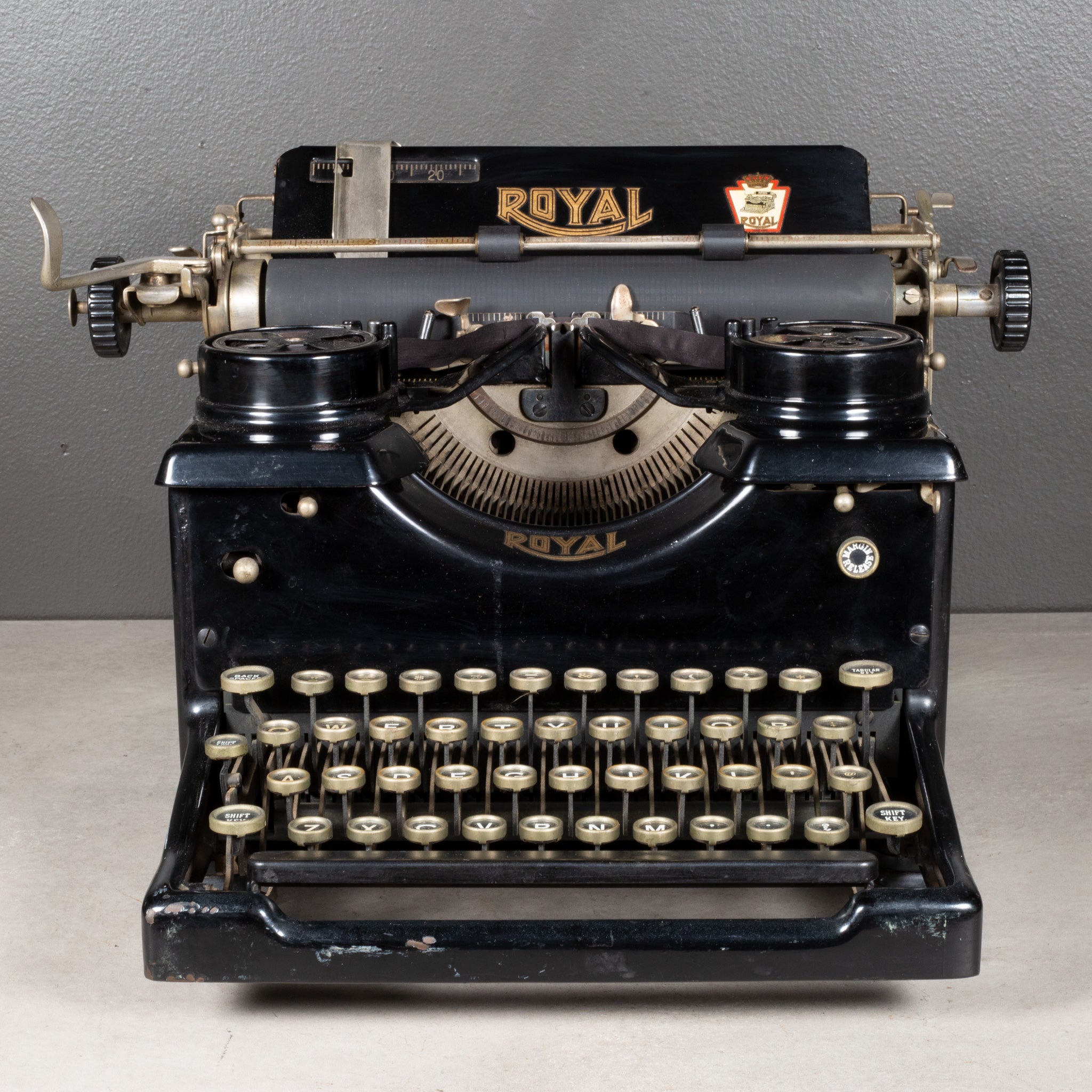 Antique Royal Standard Typewriter with Glass Panels c.1931 | S16 Home