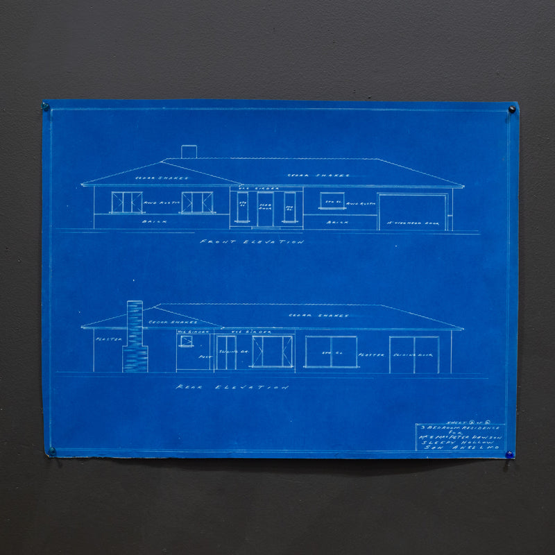 Set of San Enselmo House Blue Prints c.1952