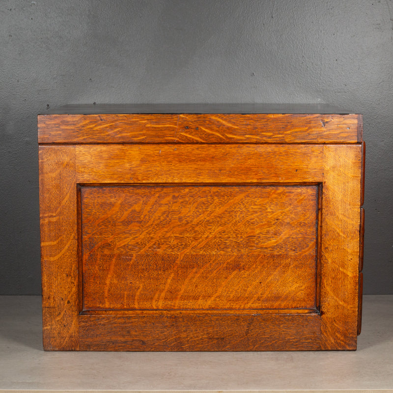 Shaw Walker Table Top Oak File Cabinet c.1940