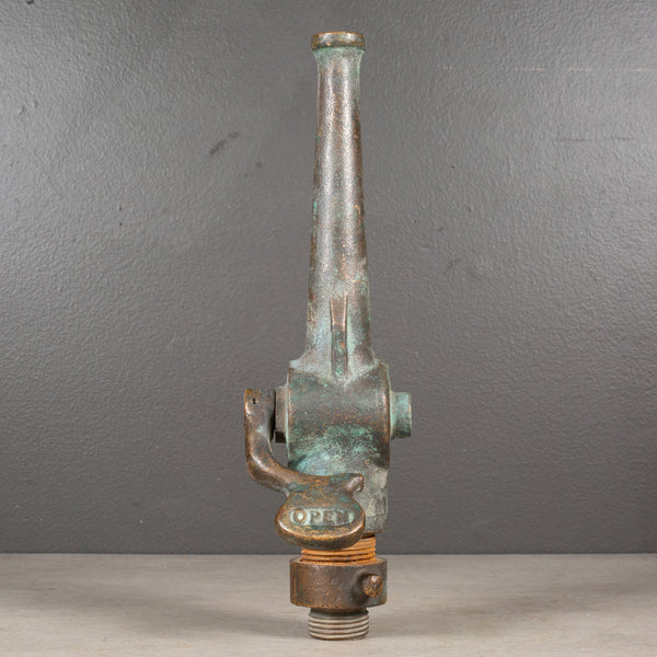 Antique Solid Bronze Fire Hose Nozzle c.1900