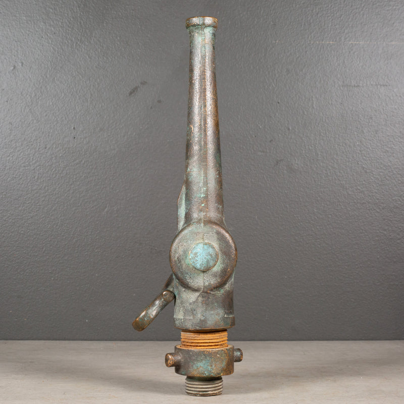 Antique Solid Bronze Fire Hose Nozzle c.1900