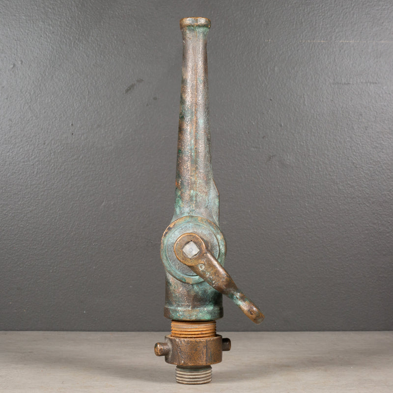 Antique Solid Bronze Fire Hose Nozzle c.1900