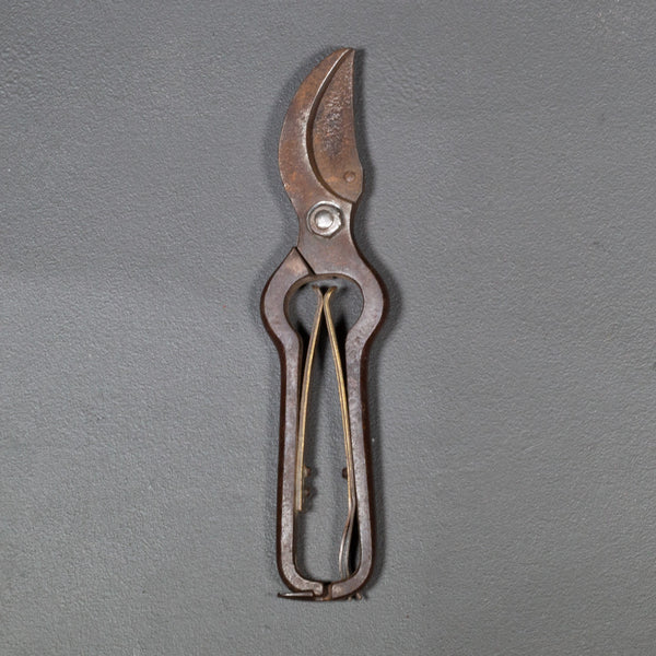 Antique Steel and Brass Pruning Shears c1920