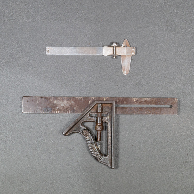 Antique Square and Slide Ruler