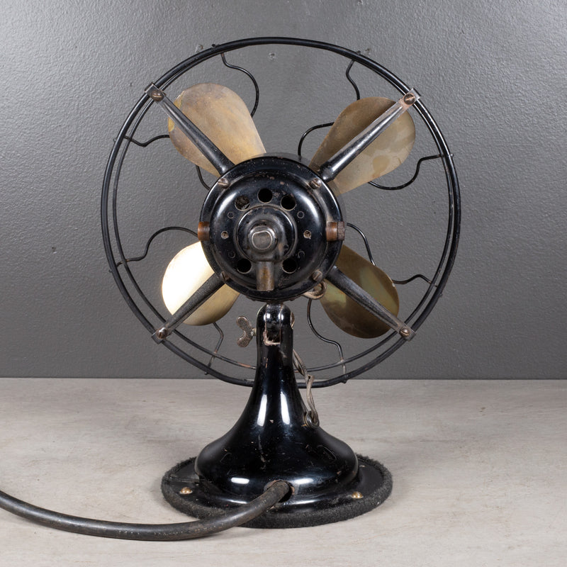 Vintage Cast Iron and Brass Emerson Electric Oscillating Fan c.1930 ...