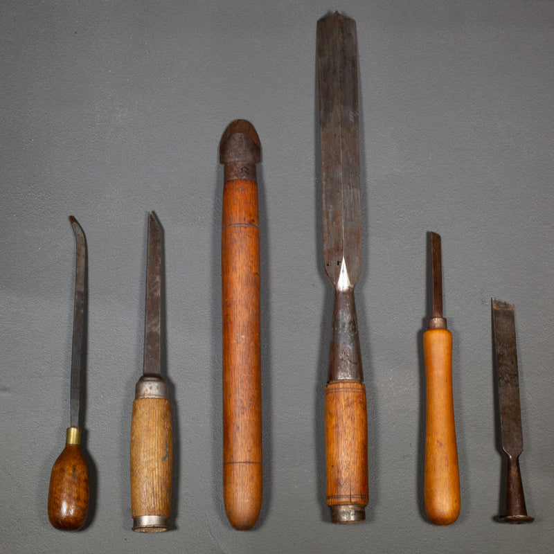 Collection of Antique Wood Chisels