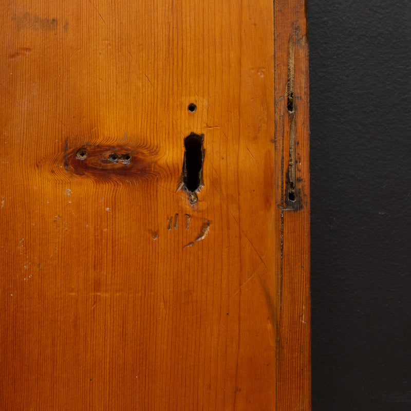 Antique Redwood and Cast Iron Door