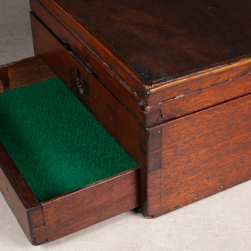 Handmade Mahogany Box with Drawer c.1880-1920