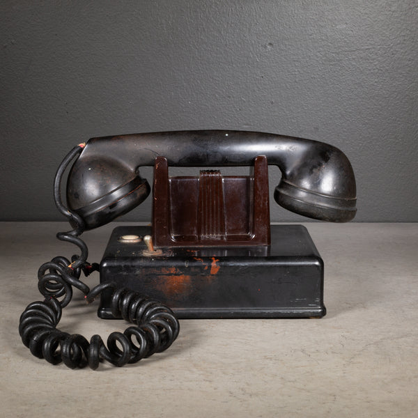 Antique Art Deco Bakelite Hotel Dictophone Desk Phone c.1930