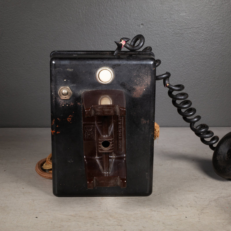 Antique Art Deco Bakelite Hotel Dictophone Desk Phone c.1930