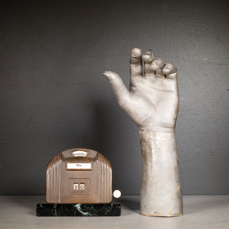Art Deco Copper  German Perpetual Desk Calendar c.1930