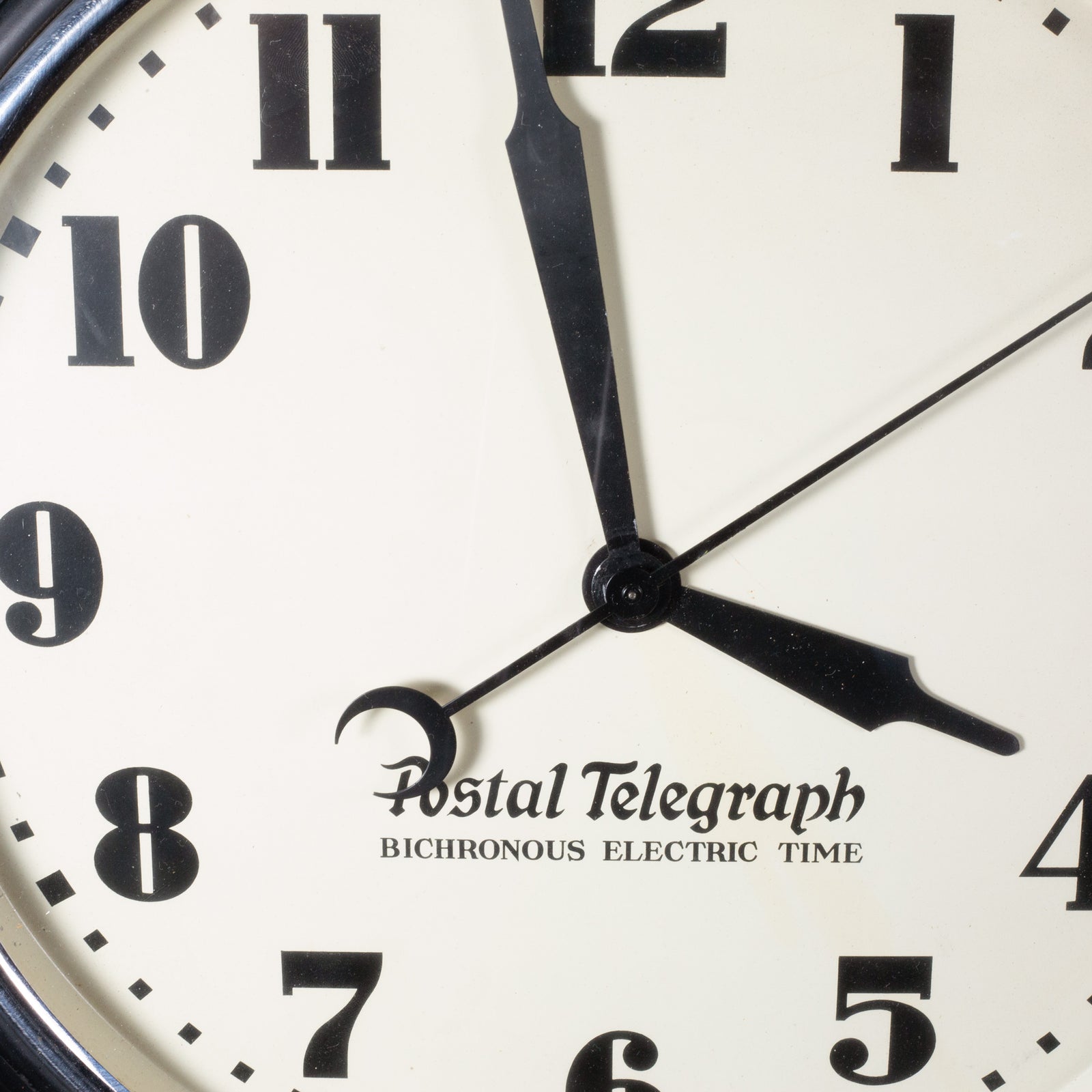 Art Deco Black Postal Telegraph Clock c.1930 | S16 Home