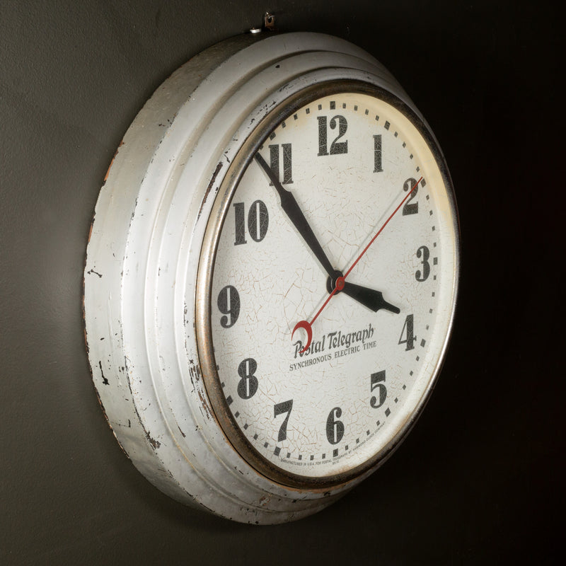 Art Deco Sliver Postal Telegraph Clock c.1930