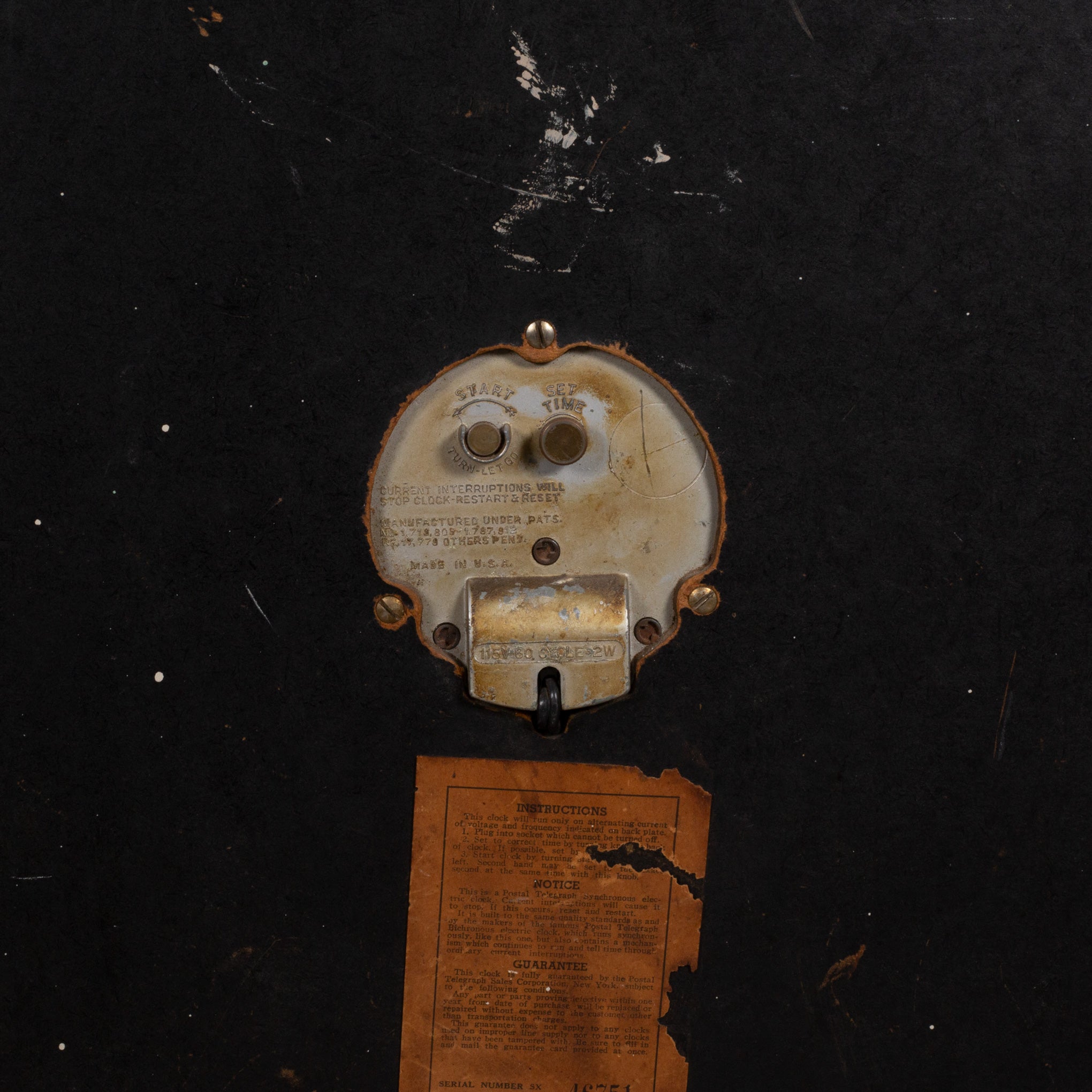 Art Deco Postal Telegraph Clock c.1930 | S16 Home