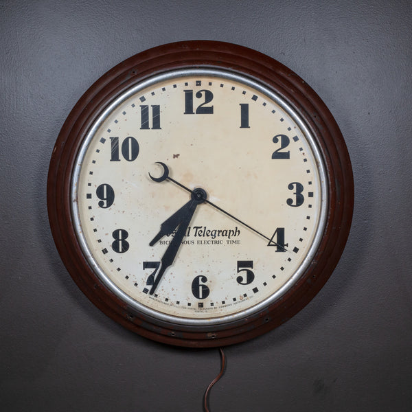 Art Deco Postal Telegraph Clock c.1930