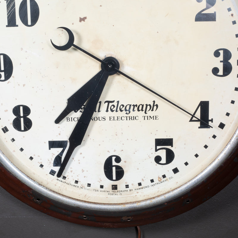 Art Deco Postal Telegraph Clock c.1930