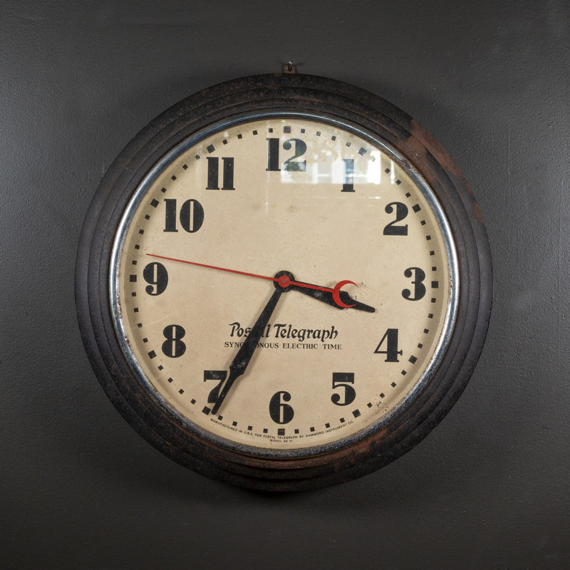 Art Deco Postal Telegraph Clock c.1930