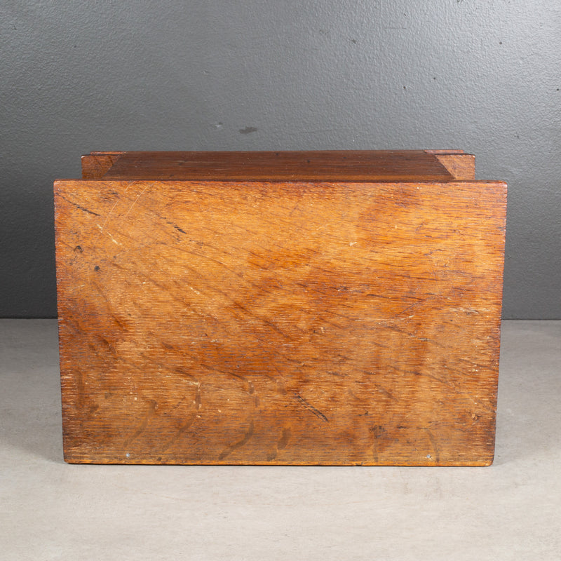 Handmade Wooden Box with Inner Tray and Secret Drawer c.1880-1920